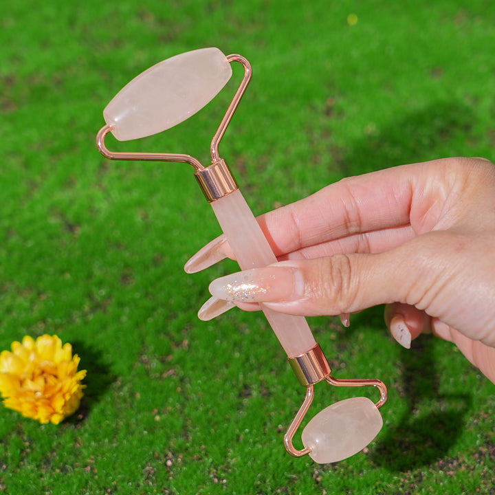 Natural Rose Quartz Massage Stick