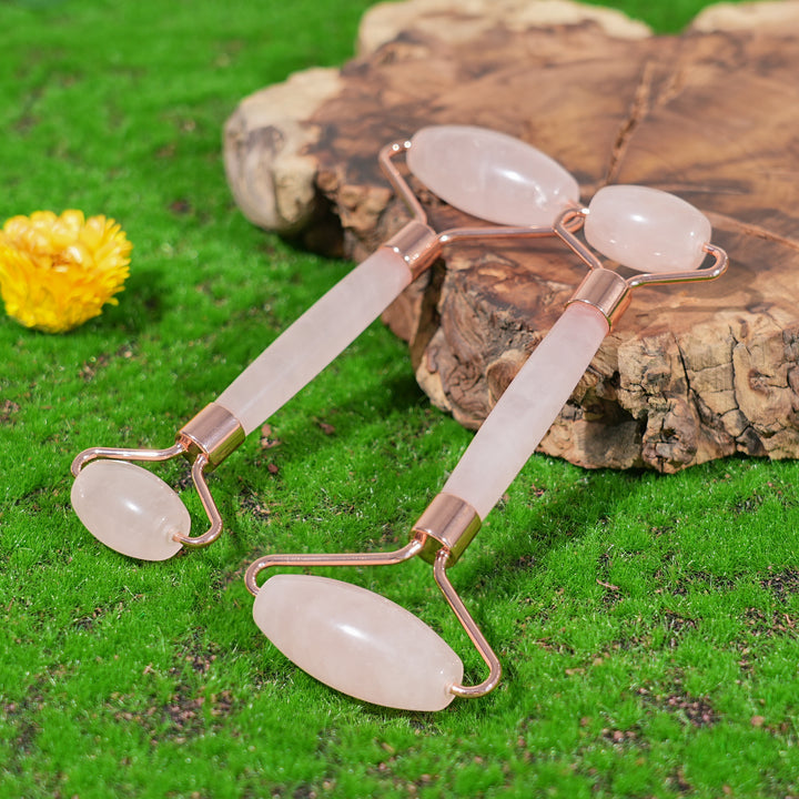 Natural Rose Quartz Massage Stick
