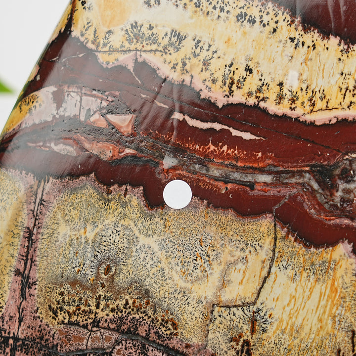 Unique,A Slightly Imperfect Natural Crystal Picture Jasper Ornament