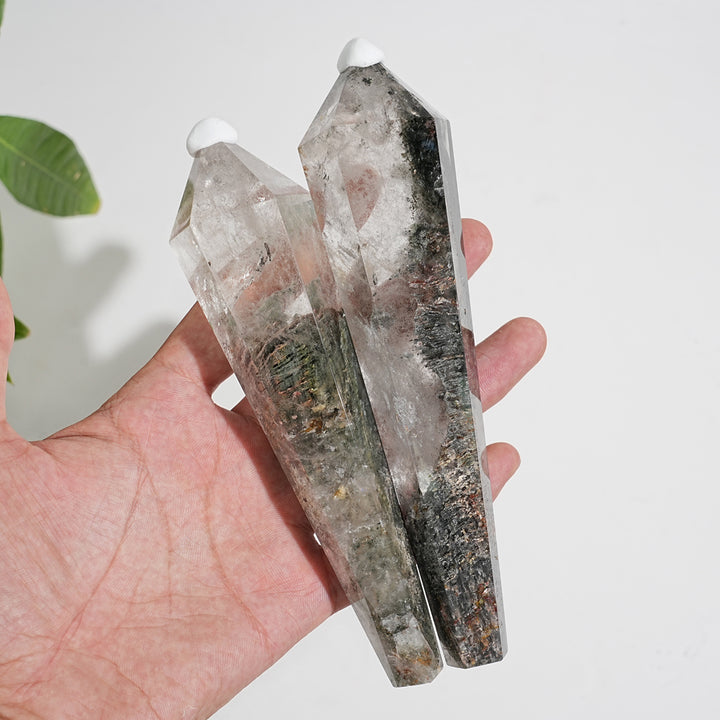 Unique,Natural Crystal Garden Quartz Wand
