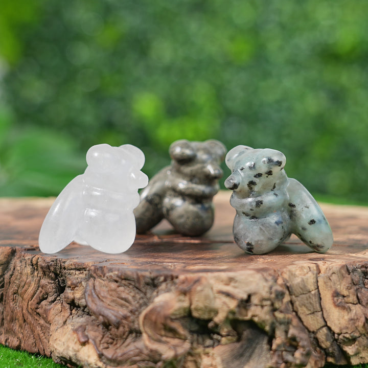 Natural Crystal Carving Housefly