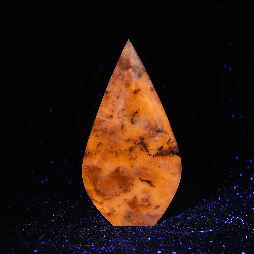 Unique,Natural Crystal Blue And White Porcelain Sodalite Teardrop