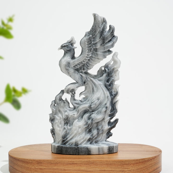 Natural Crystal Reborn Phoenix Carving