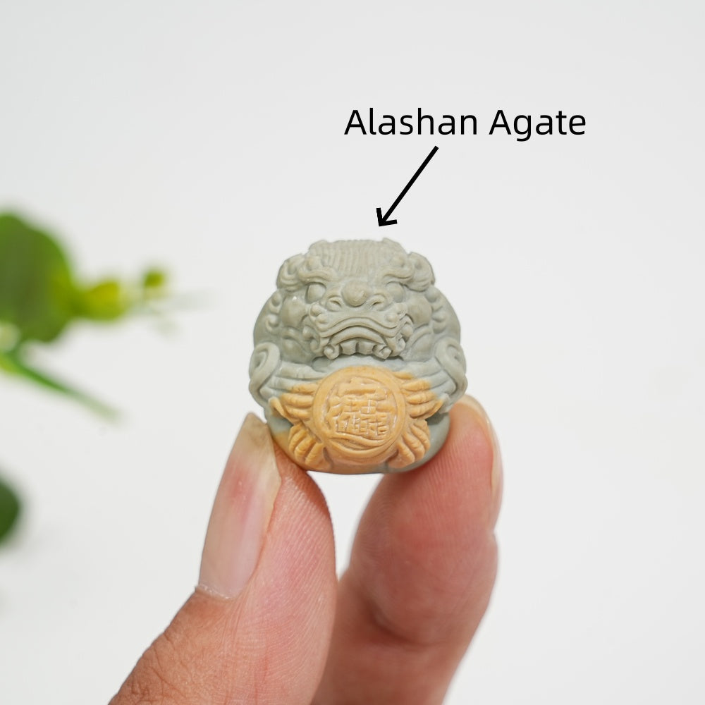 Natural Crystal Mermaid With Pixiu Carving