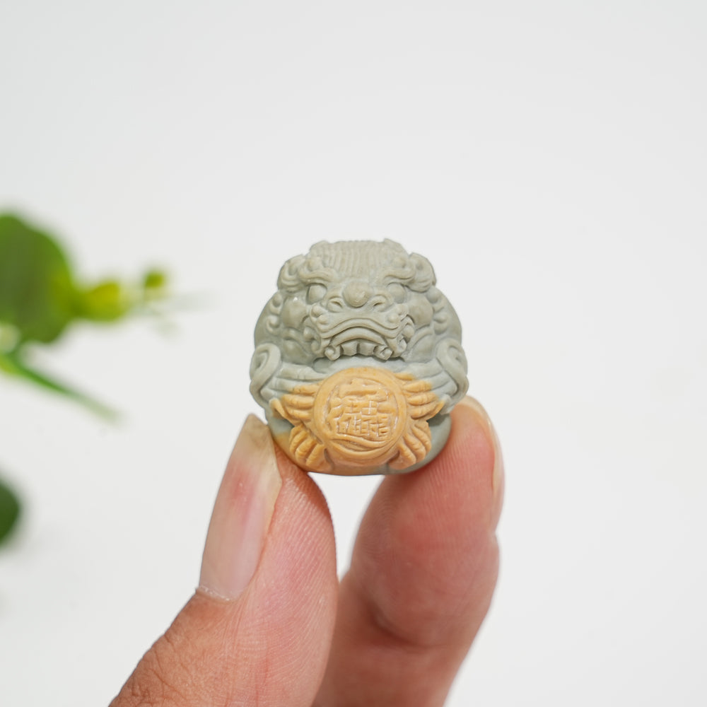 Natural Crystal Mermaid With Pixiu Carving