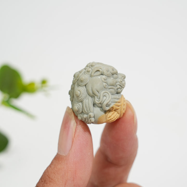 Natural Crystal Mermaid With Pixiu Carving