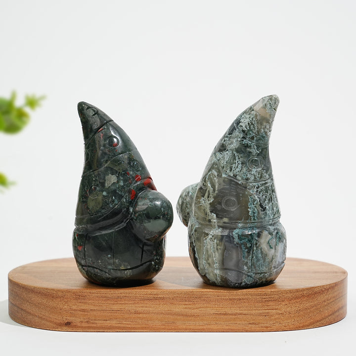 Natural Crystal Whimsical Gnome Carving