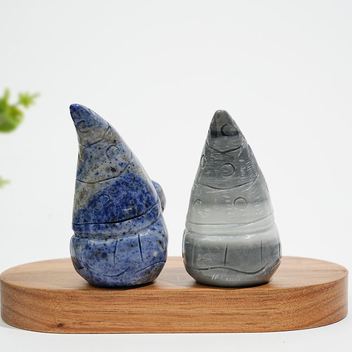 Natural Crystal Whimsical Gnome Carving