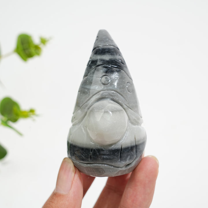 Natural Crystal Whimsical Gnome Carving