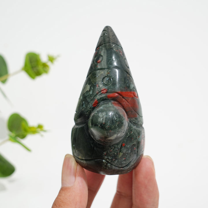 Natural Crystal Whimsical Gnome Carving