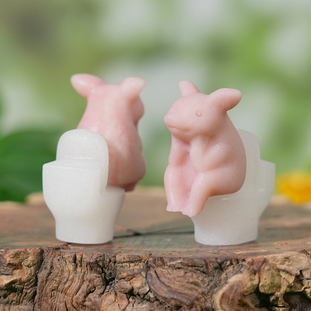 Natural Pink Opal Toilet Pig