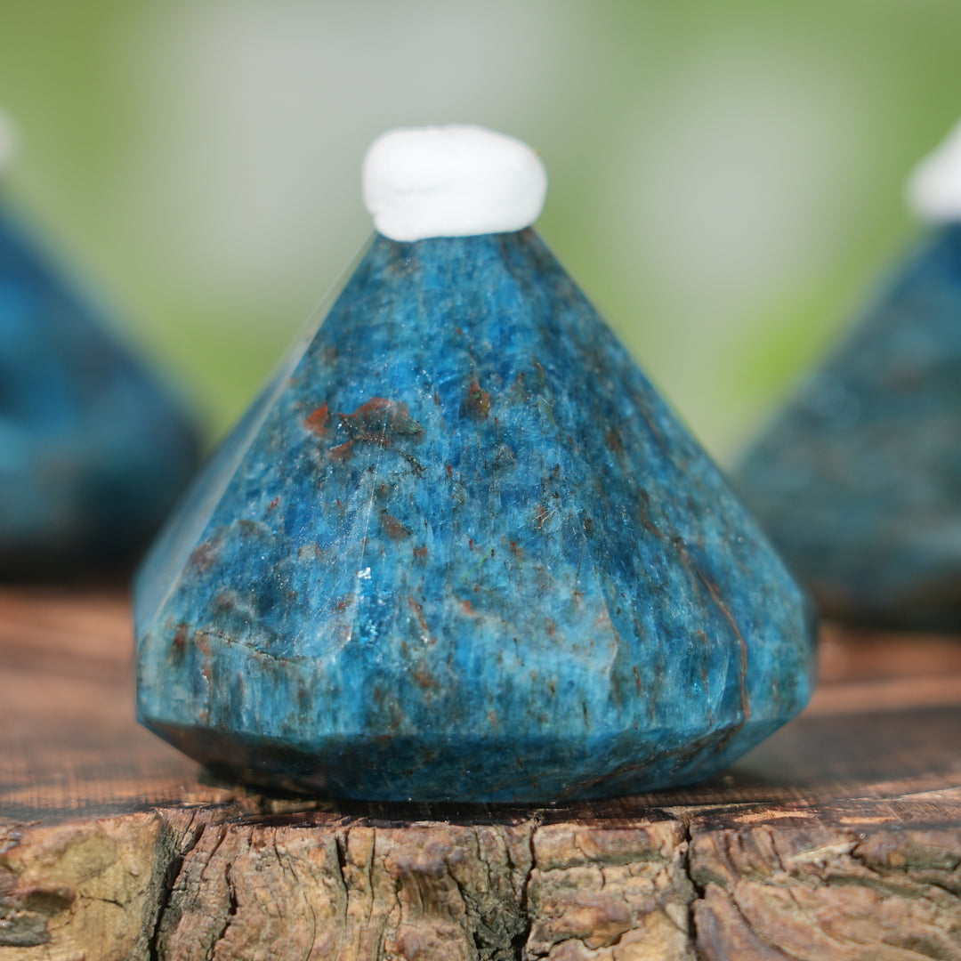 Natural Blue Apatite Diamond