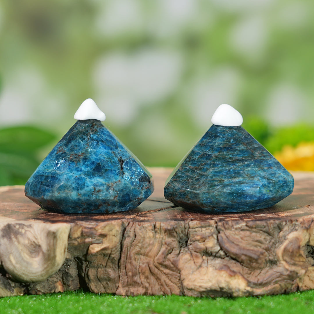 Natural Blue Apatite Diamond