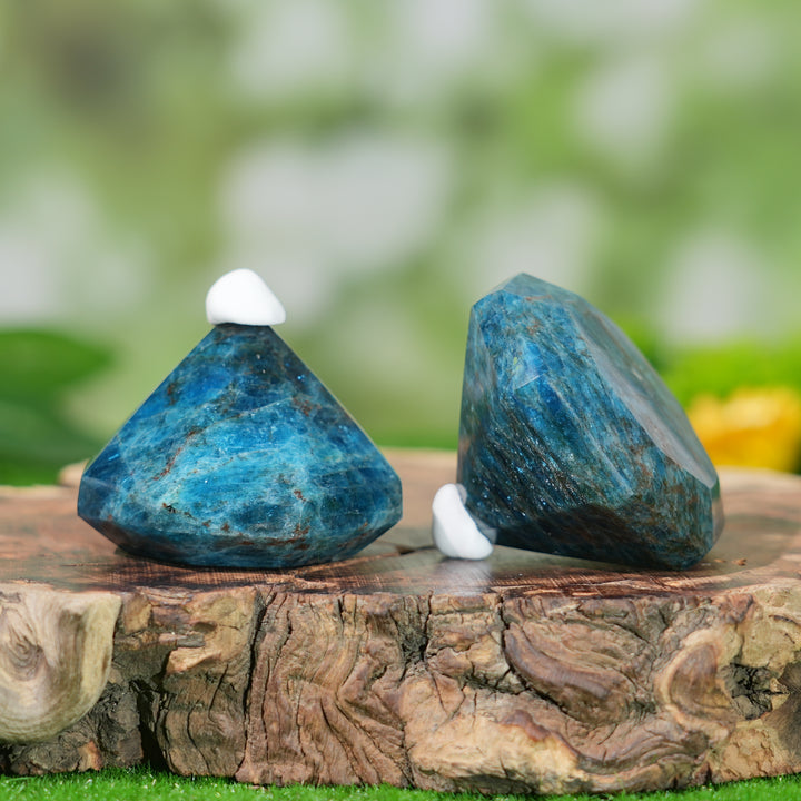 Natural Blue Apatite Diamond