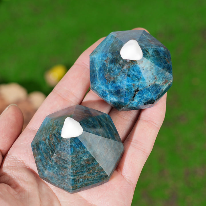 Natural Blue Apatite Diamond