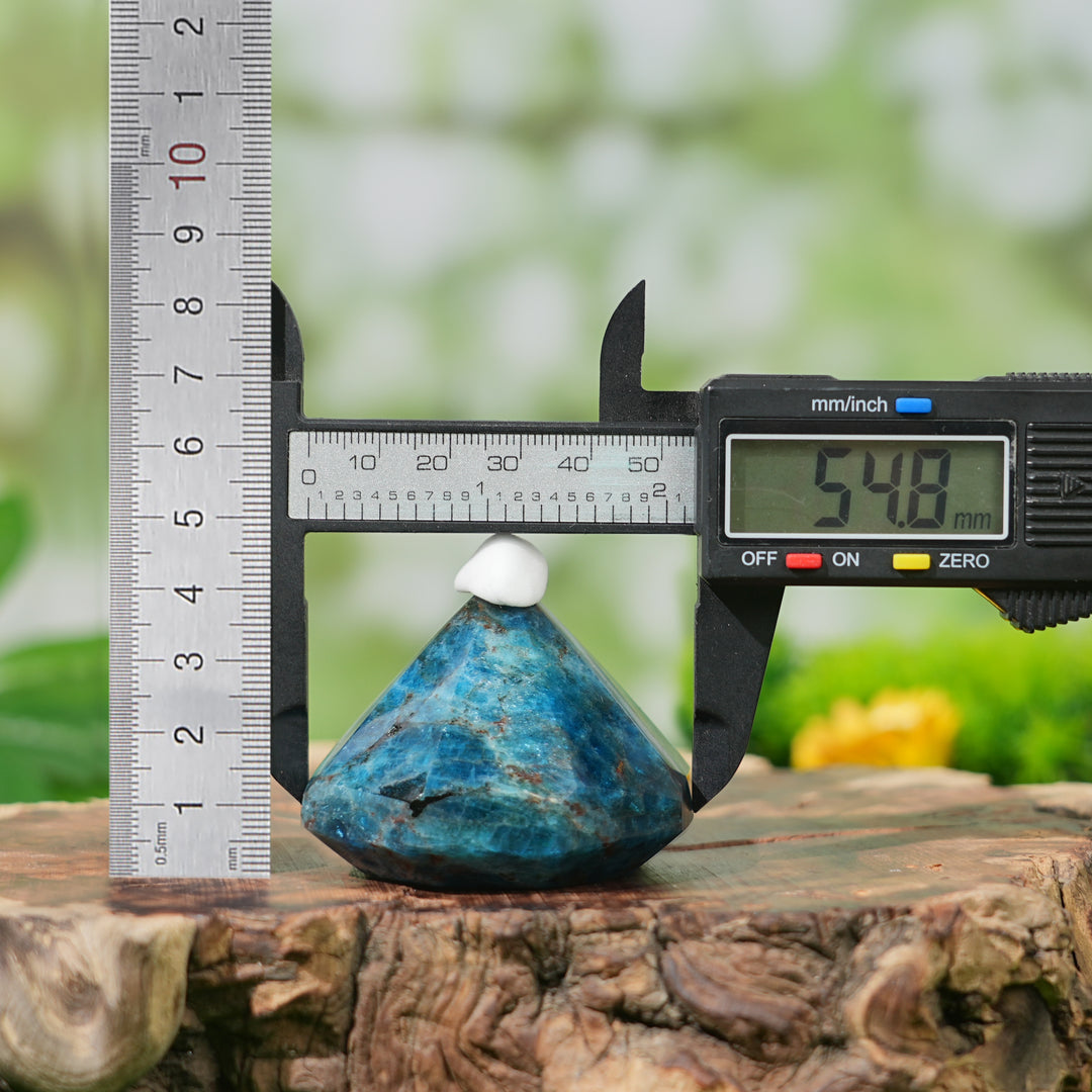 Natural Blue Apatite Diamond