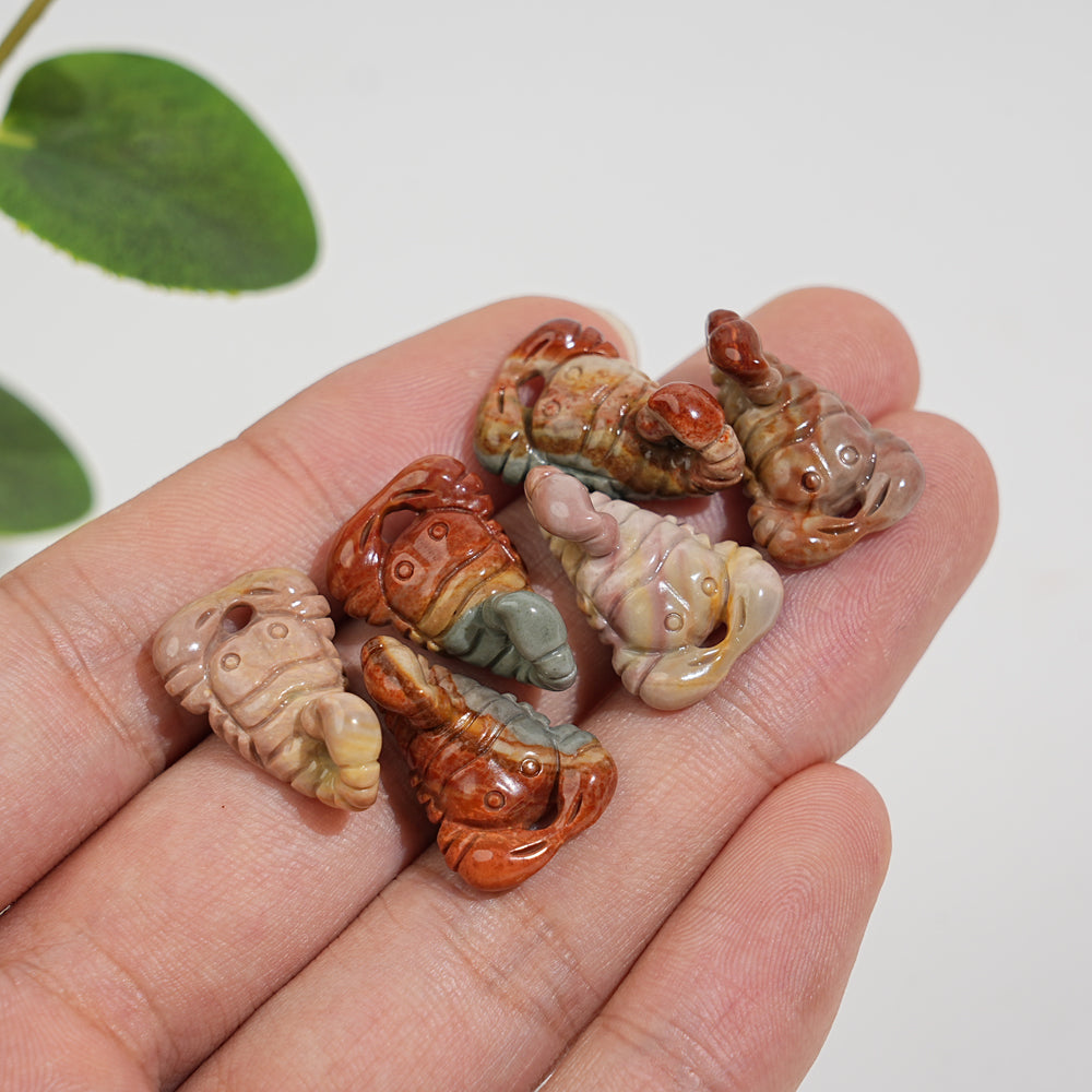 Natural Crystal Alashan Agate Scorpion