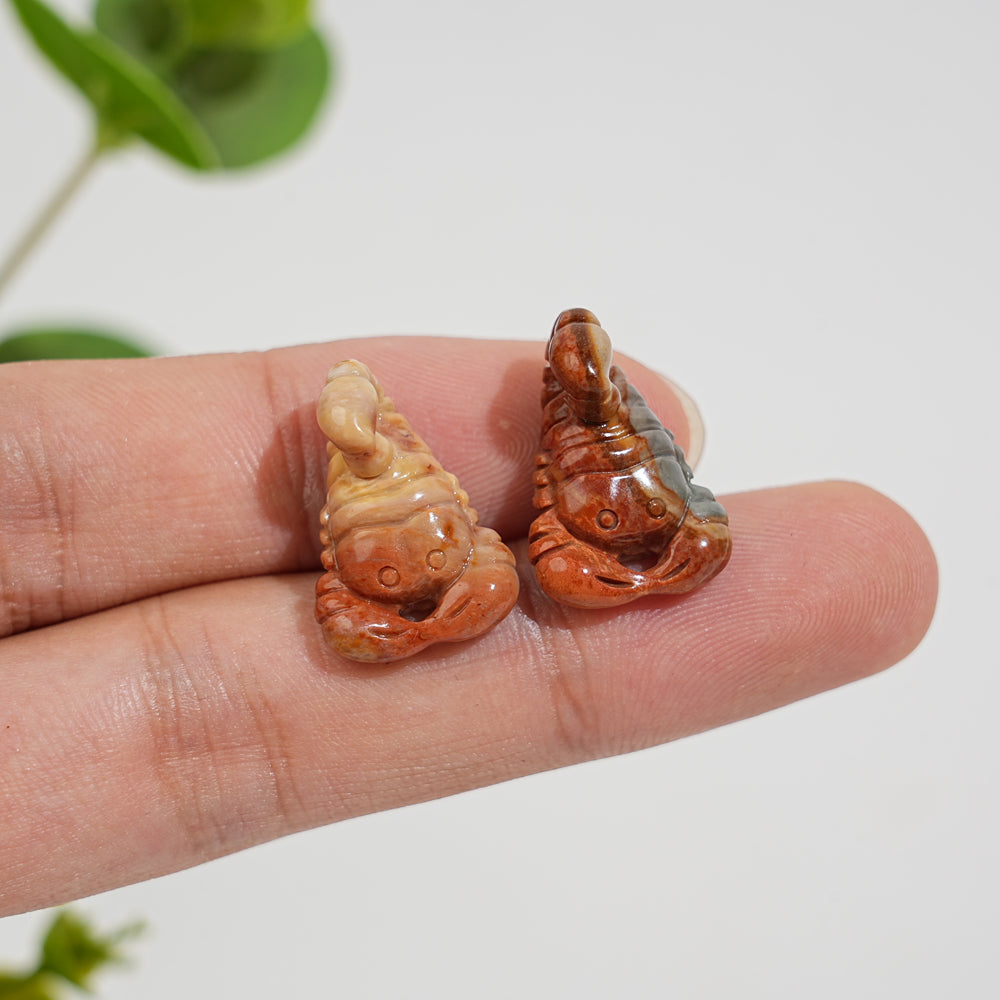 Natural Crystal Alashan Agate Scorpion
