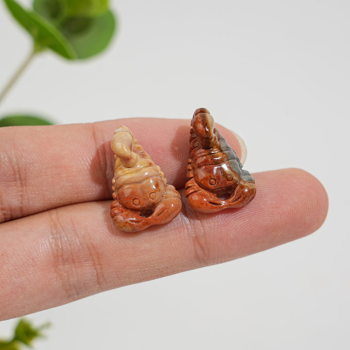 Natural Crystal Alashan Agate Scorpion