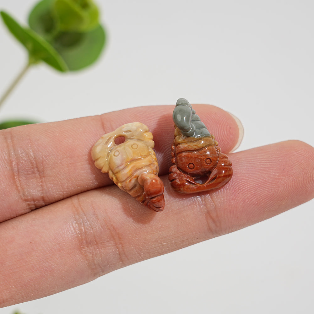 Natural Crystal Alashan Agate Scorpion