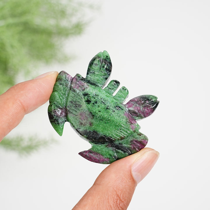 Natural Crystal Whimsical Crab Carving