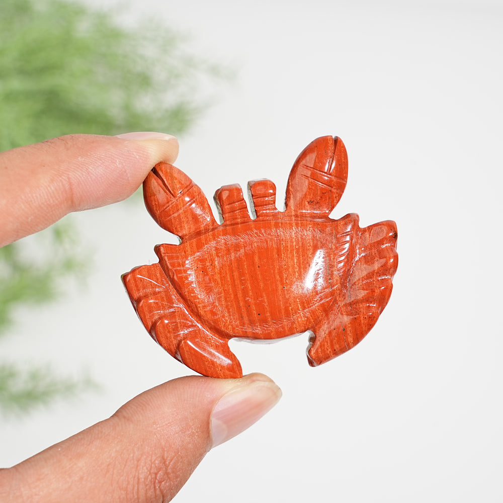 Natural Crystal Whimsical Crab Carving