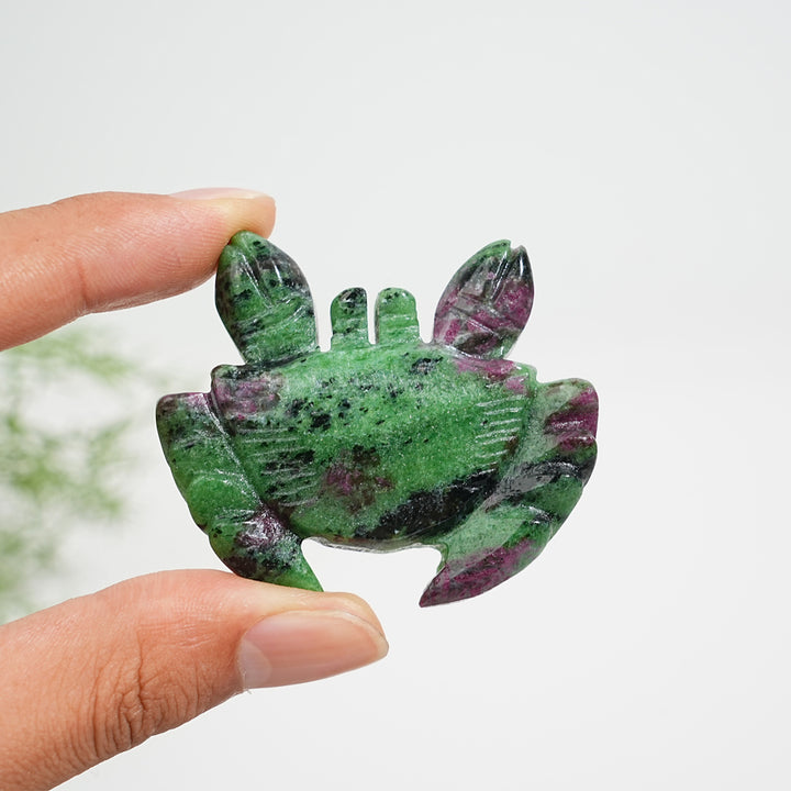 Natural Crystal Whimsical Crab Carving