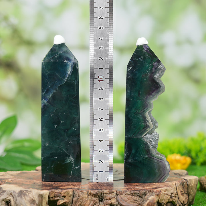 Natural Green Fluorite Raw Point