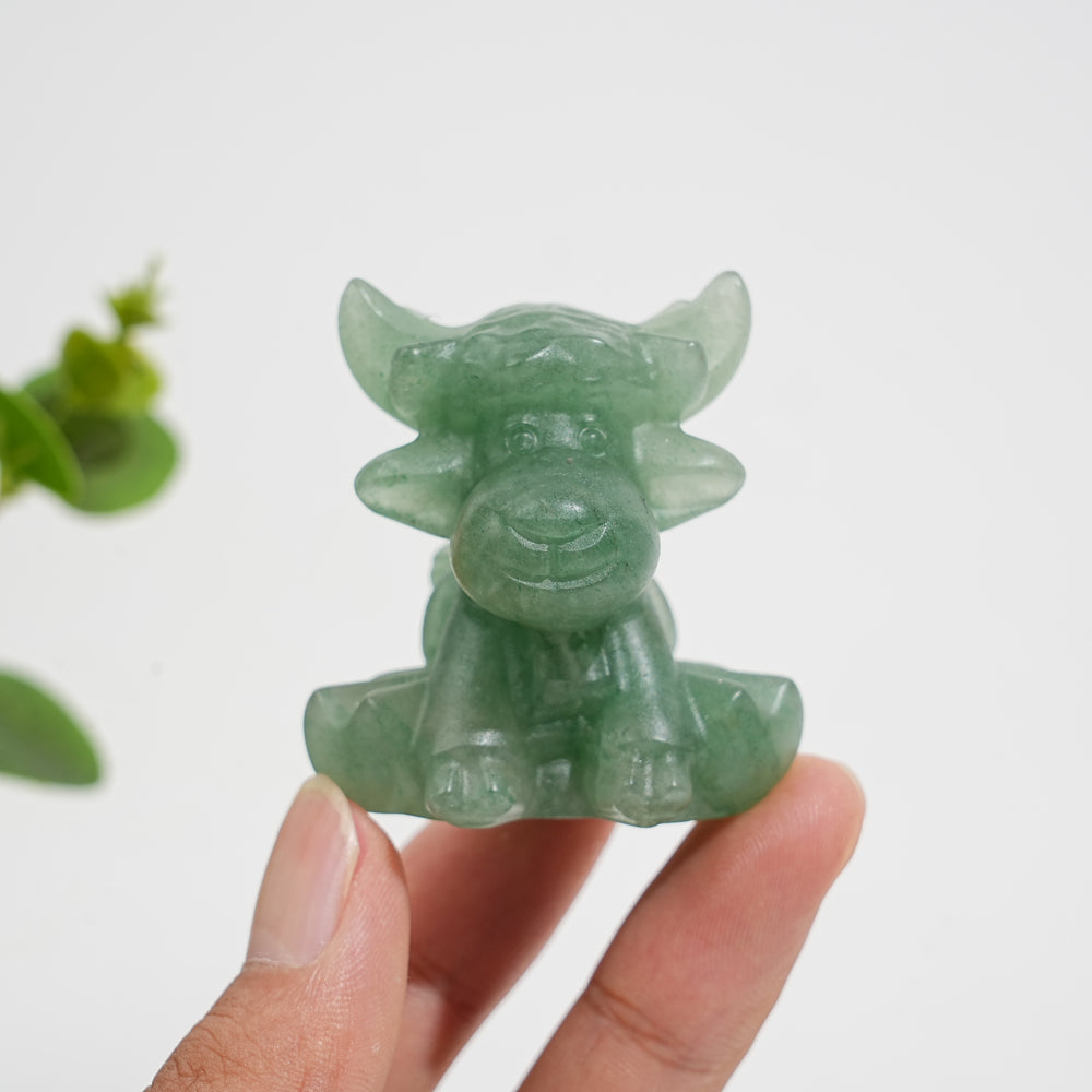 Natural Crystal Carving Christmas Deer