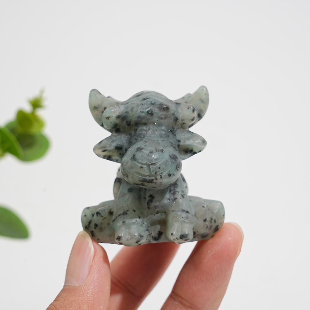 Natural Crystal Carving Christmas Deer