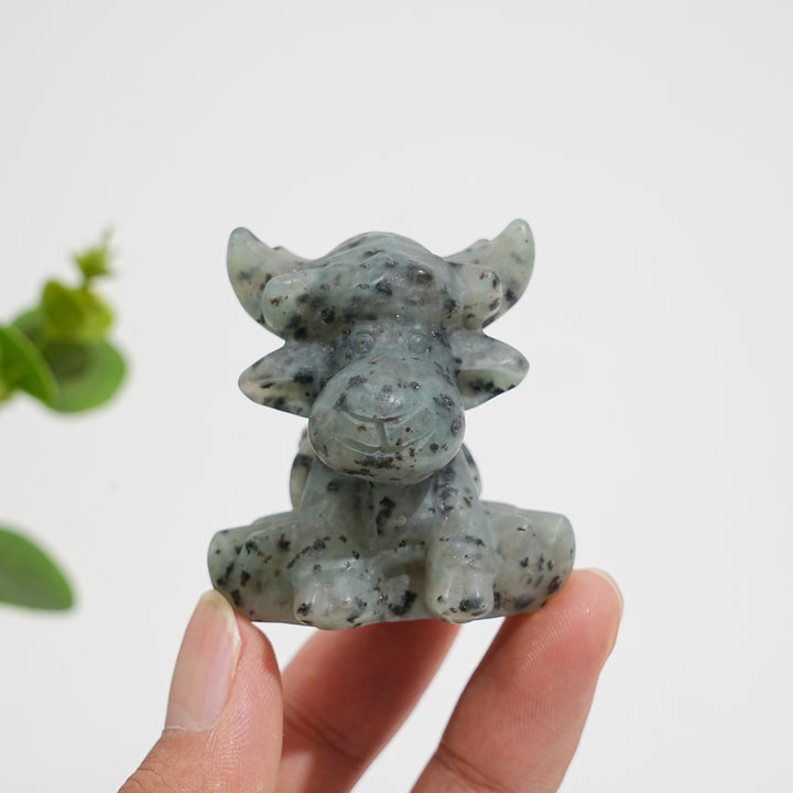 Natural Crystal Carving Christmas Deer