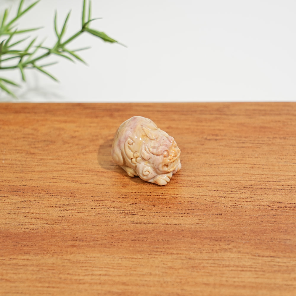 Natural Alashan Agate Crystal Pixiu Carving