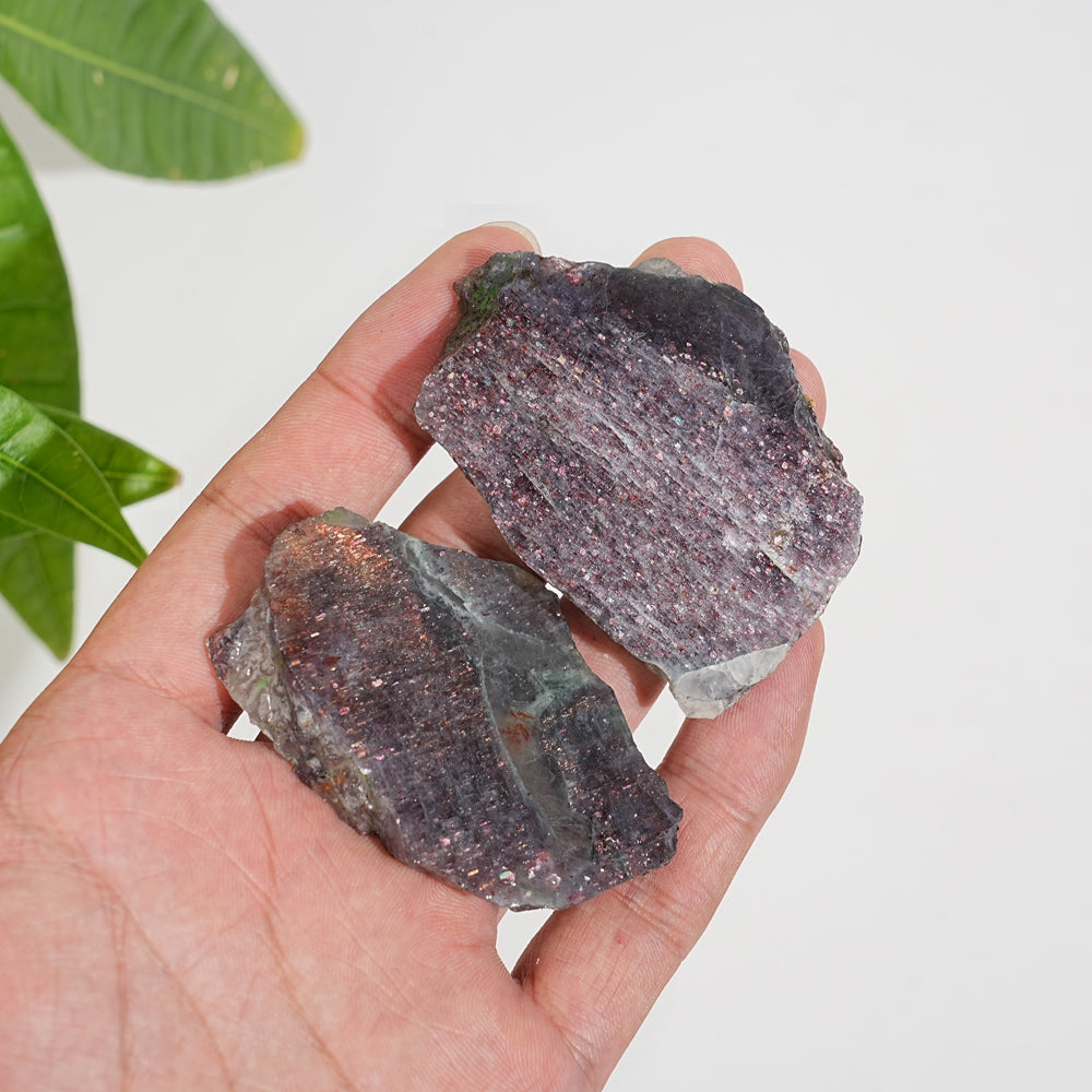 Natural Crystal Bloodshot Iolite Slice