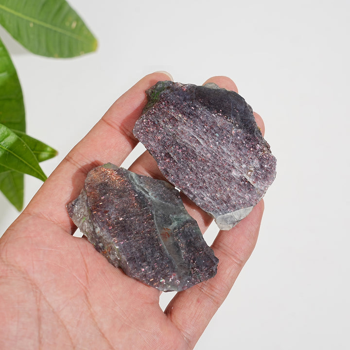 Natural Crystal Bloodshot Iolite Slice