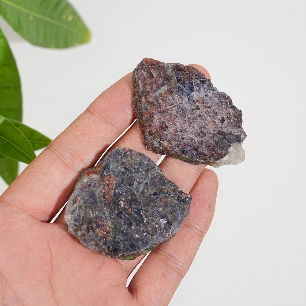 Natural Crystal Bloodshot Iolite Slice