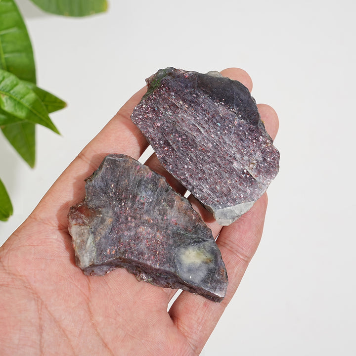 Natural Crystal Bloodshot Iolite Slice