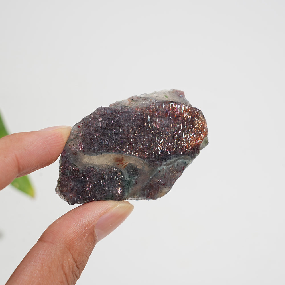 Natural Crystal Bloodshot Iolite Slice