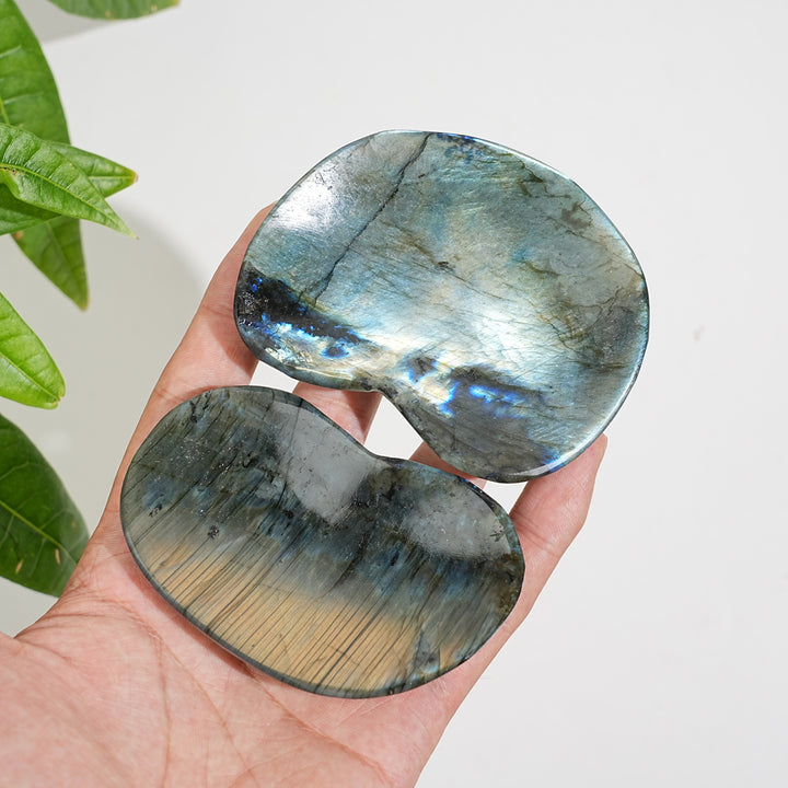 Unique,Natural Crystal Irregular Labradorite Bowl