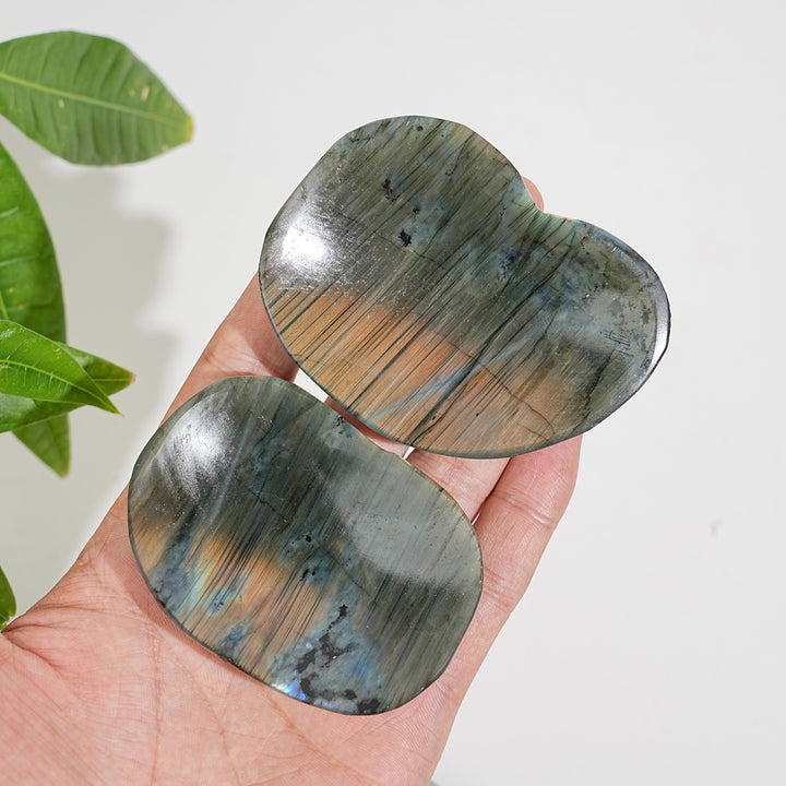 Unique,Natural Crystal Irregular Labradorite Bowl