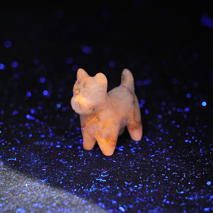 Natural Crystal Adorable Mini West Highland Carving