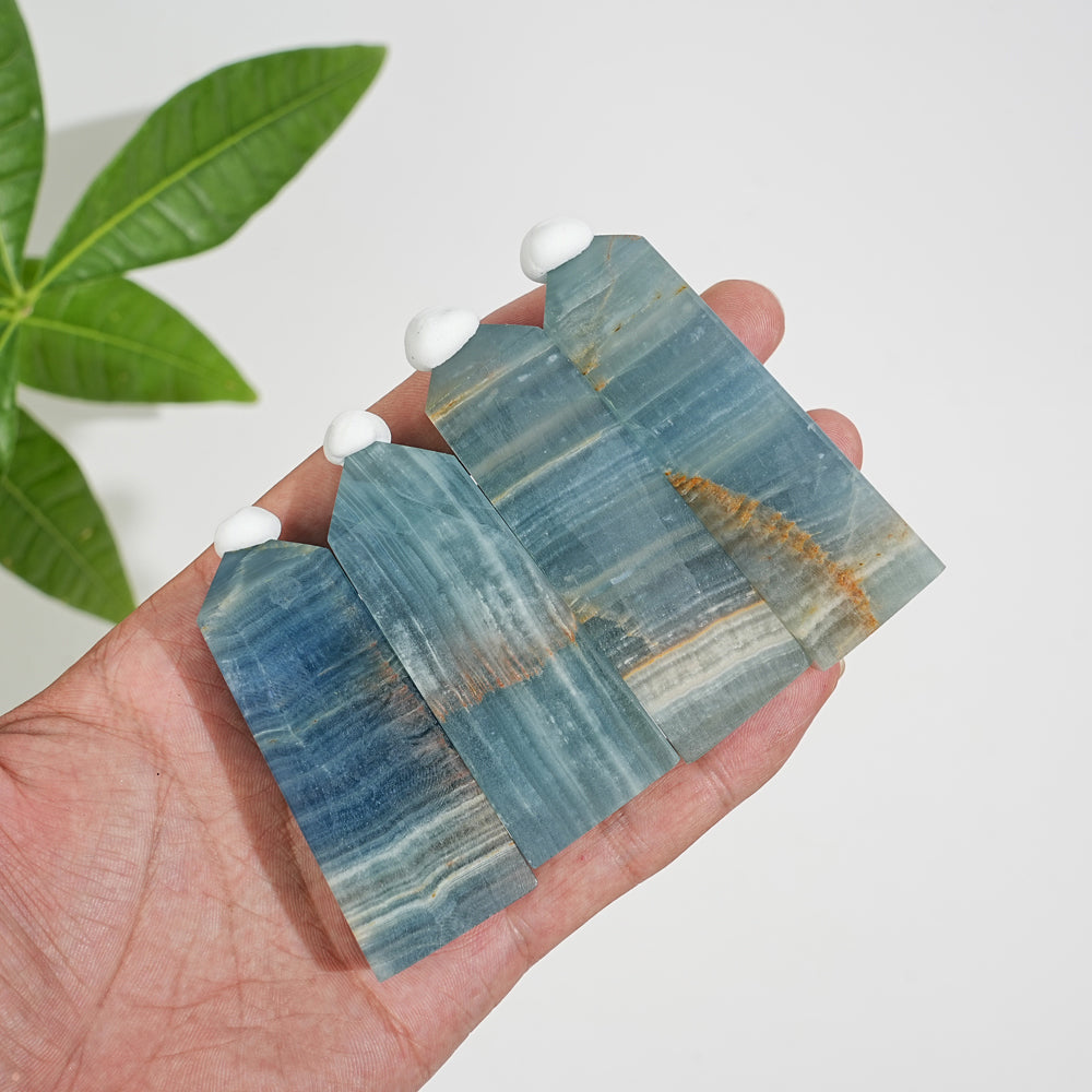 Natural Crystal Lemurian Aquatine Calcite Point