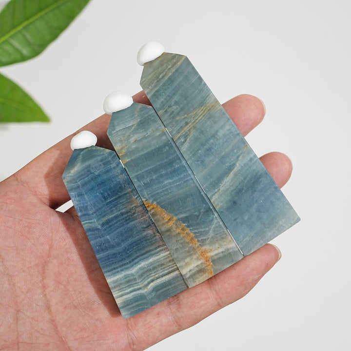 Natural Crystal Lemurian Aquatine Calcite Point