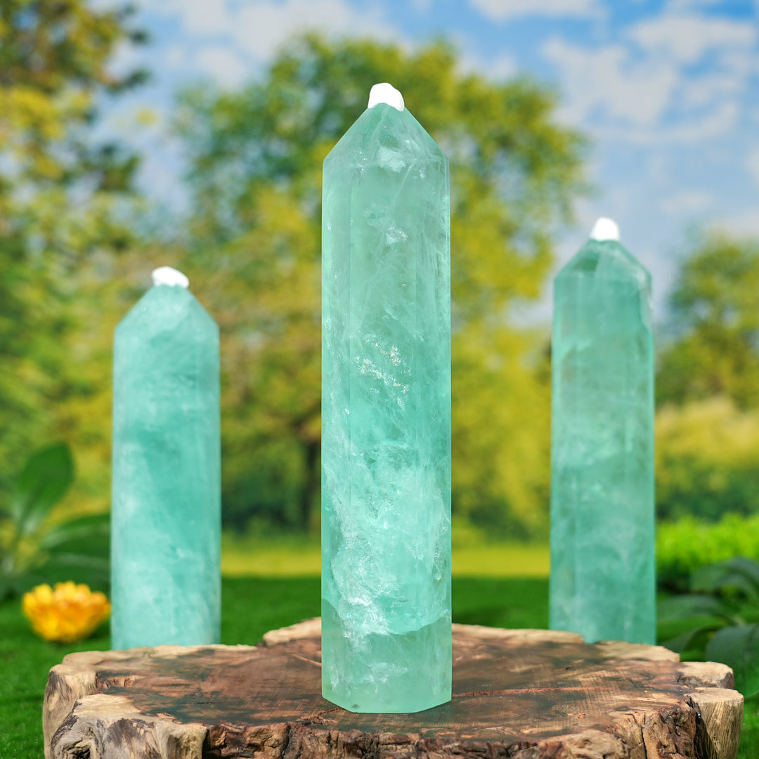 Green Fluorite Tower