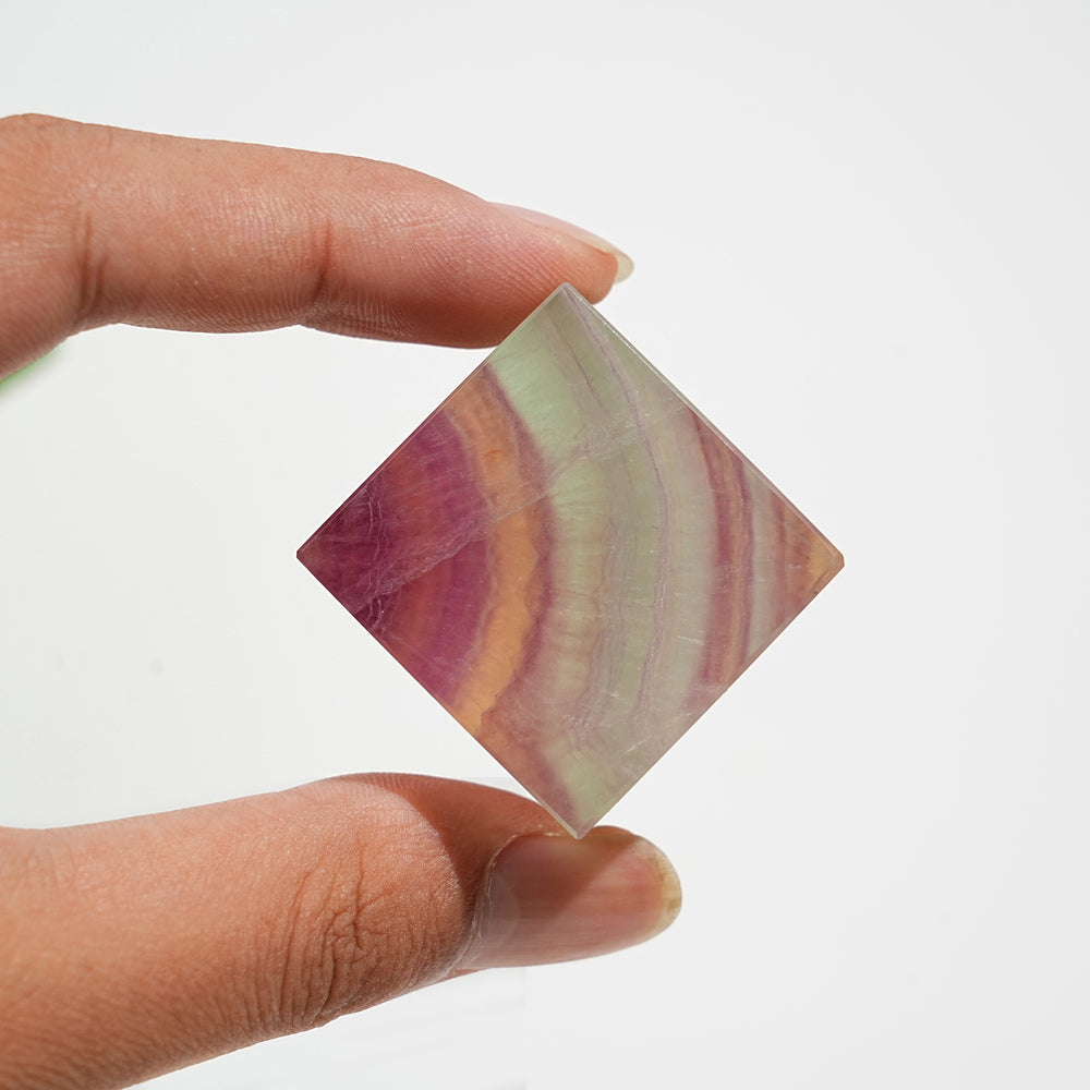 Natural Crystal Candy Fluorite Cube