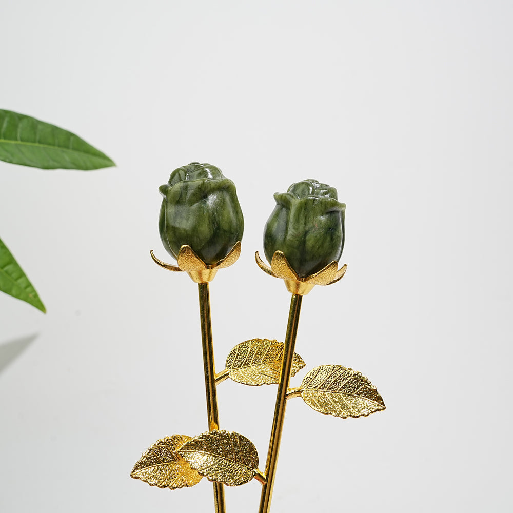 Natural Crystal Exquisite Handheld Rose Flower