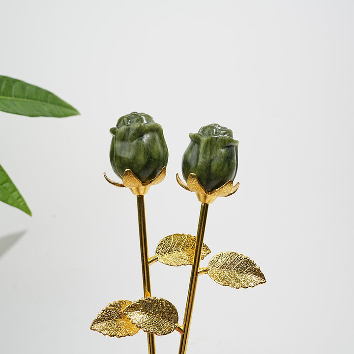 Natural Crystal Exquisite Handheld Rose Flower