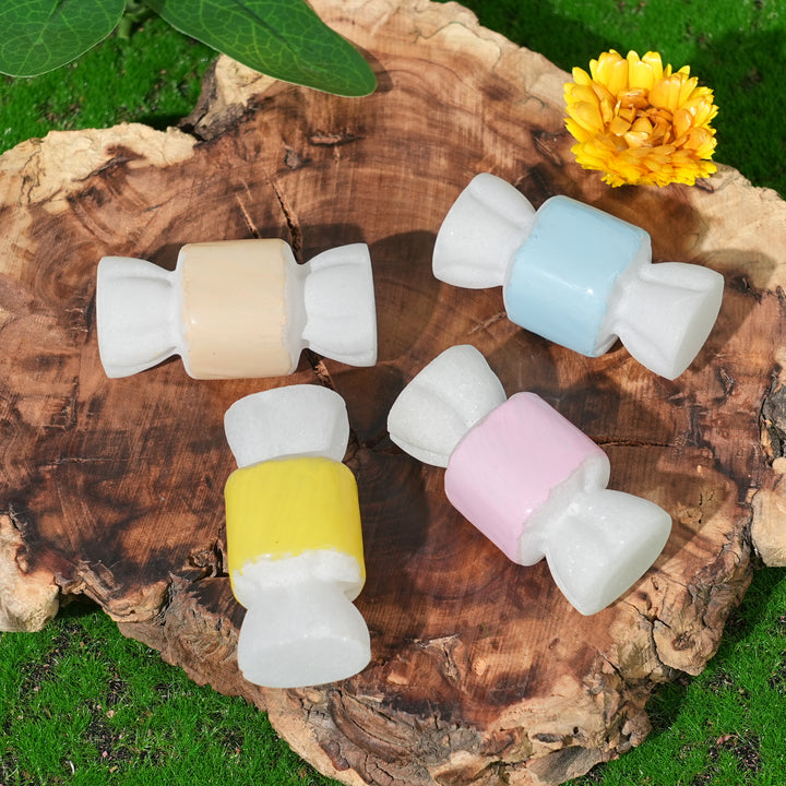 Natural Crystal Carving White Jade Candy