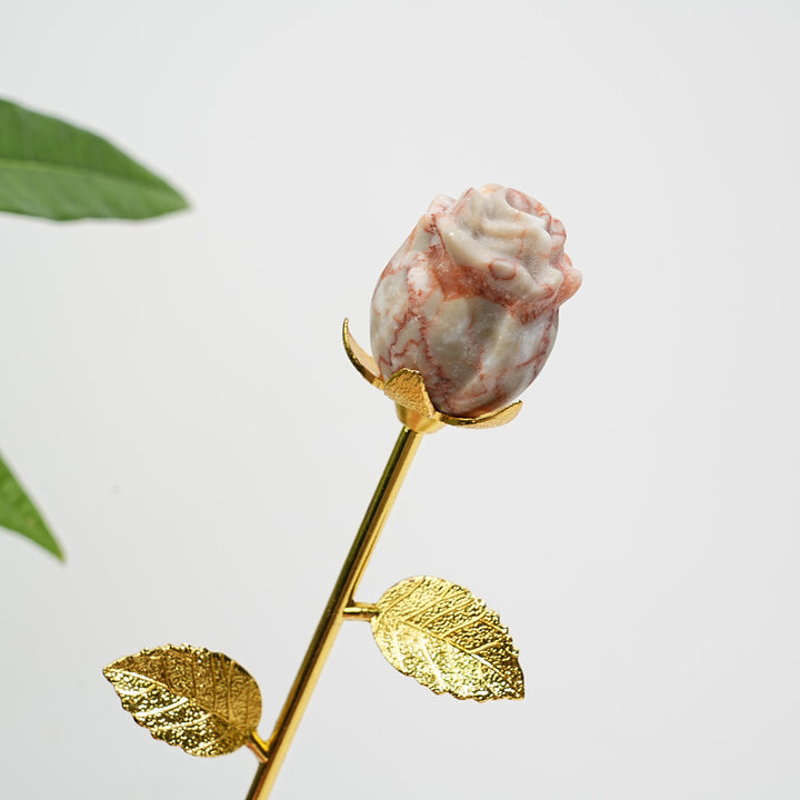 Natural Crystal Exquisite Handheld Rose Flower