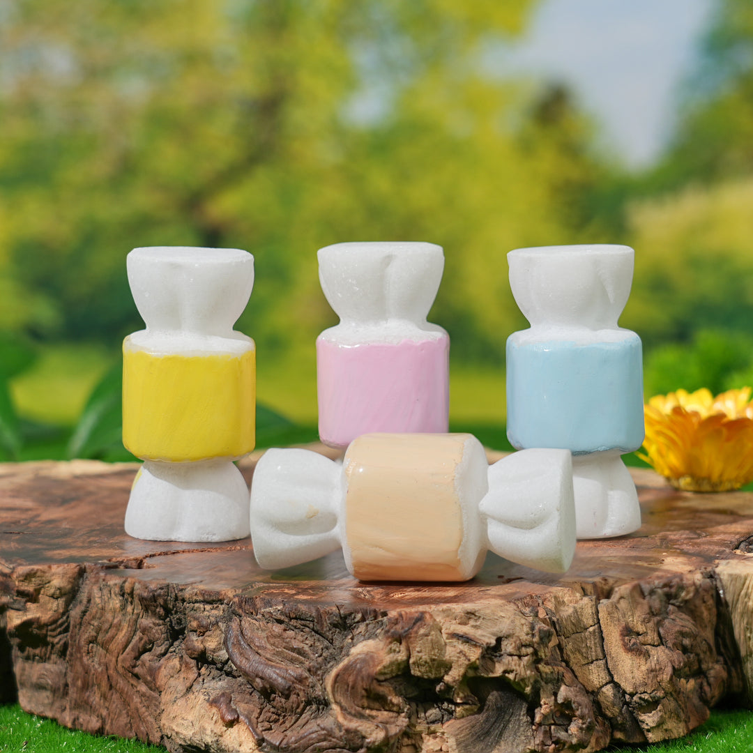 Natural Crystal Carving White Jade Candy