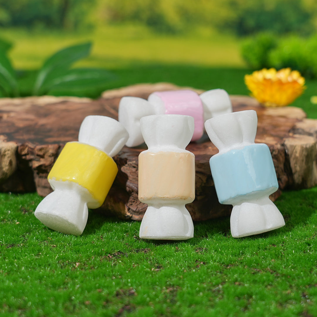 Natural Crystal Carving White Jade Candy